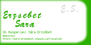 erzsebet sara business card